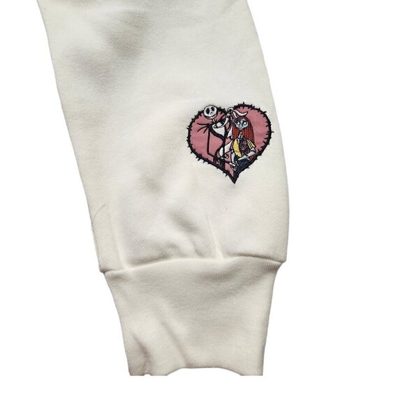 The Nightmare Before Christmas Womens Hoodie Fleece Zip Embroidery Patch XL‎ - Picture 11 of 12